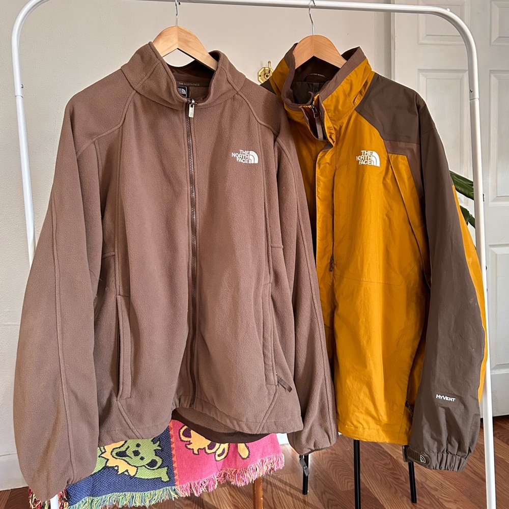 The North Face Hyvent Jacket Outer Shell and Fleece Size X-Large Men’s